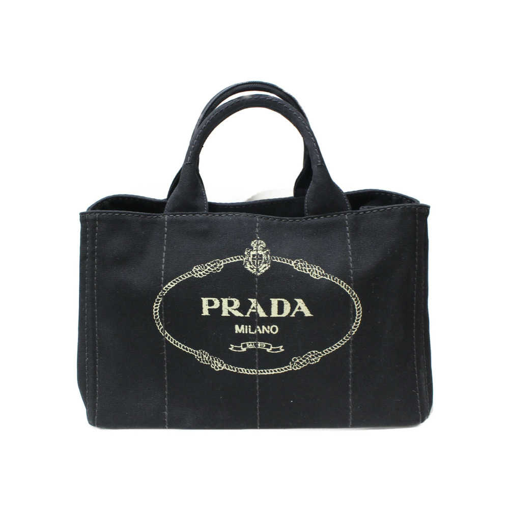 Prada Black Canvas Shoulder Strap